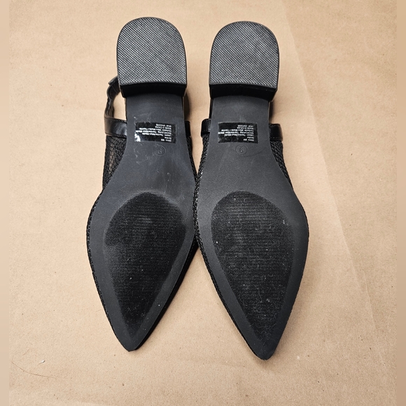 Seychelles Los Angeles Birdie black flat slingback shoes. size 9 - Picture 3 of 3